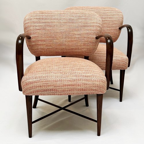 Pair Of Chairs By Silvio Cavatorta