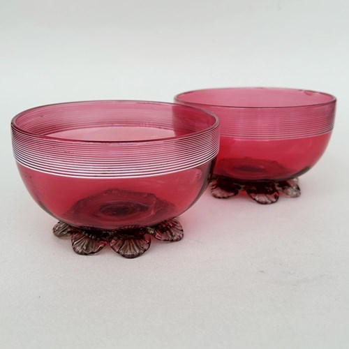 Pair Of Victorian Glass Bowls