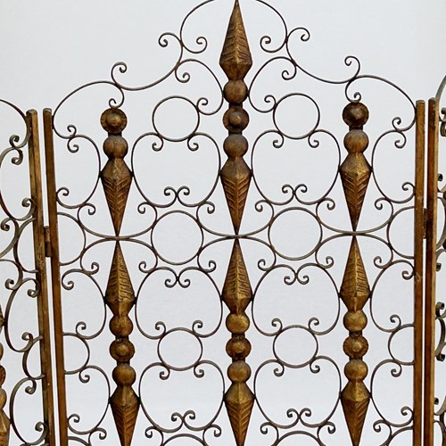 Gilded Metal Screen