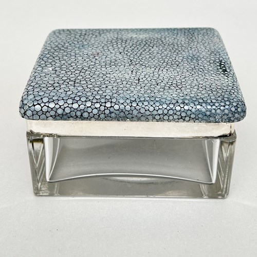 Glass And Shagreen Box