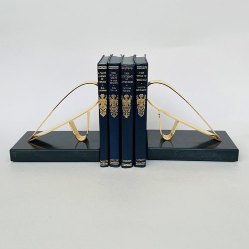 Pair Of Gold Starry Bookends