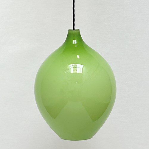 Green Glass Ceiling Light