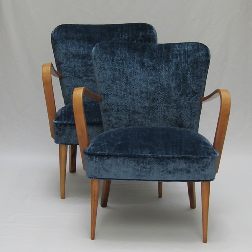 Pair Of Italian Bentwood Armchairs