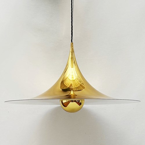 Large Brass Ceiling Light