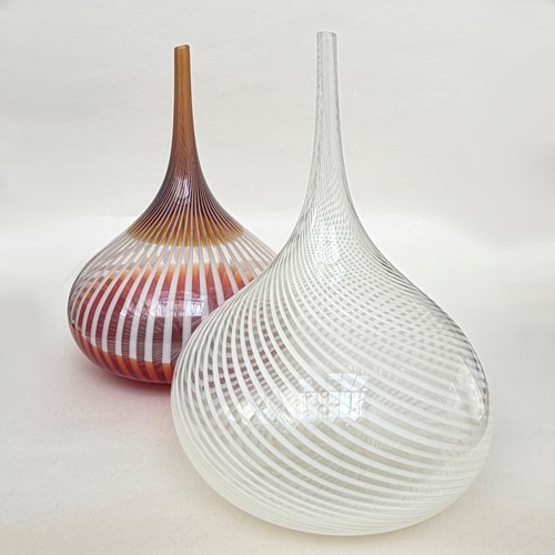 Murano Latticino Vases