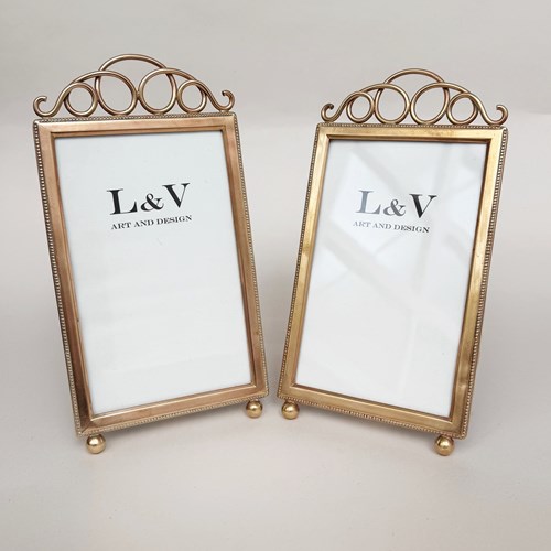 Pair Of Brass Photograph Frames