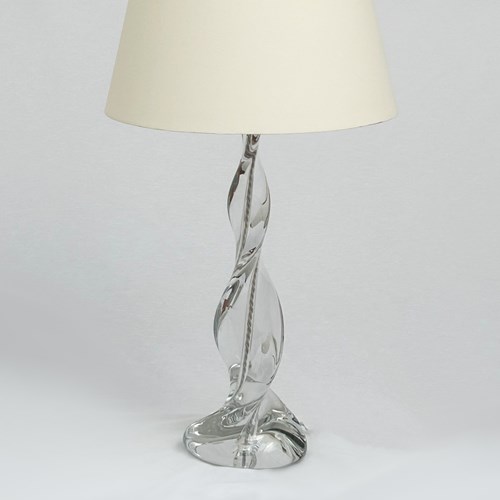 Tall Sèvres Crystal Lamp