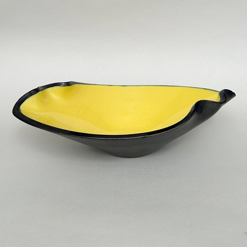 Yellow Ceramic Bowl By Elchinger