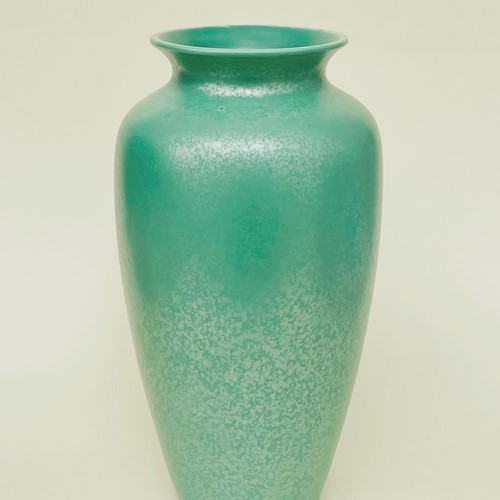 Green lustre glaze Poole Pottery vase