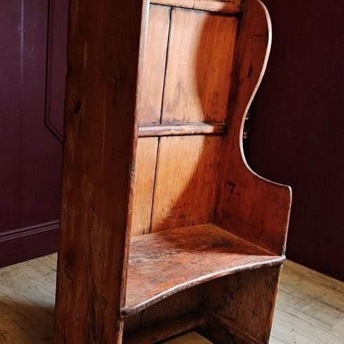 Victorian Pine Servants Settle 