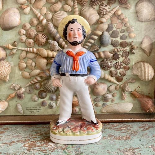 Antique Staffordshire Pottery - 'Jack Tar' Sailor