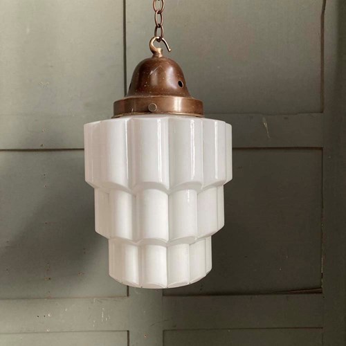 Art Deco Glass Pendant Light