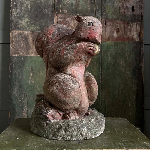 Vintage Squirrel Garden Ornament