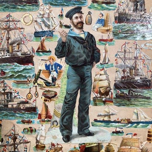 Victorian Scrapbook Sailor Picture