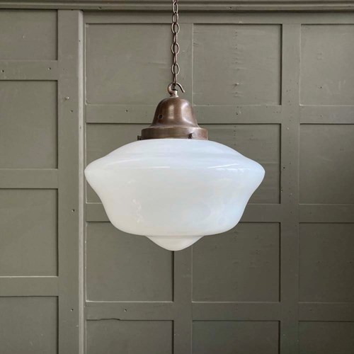 Vintage Opaline Glass Light