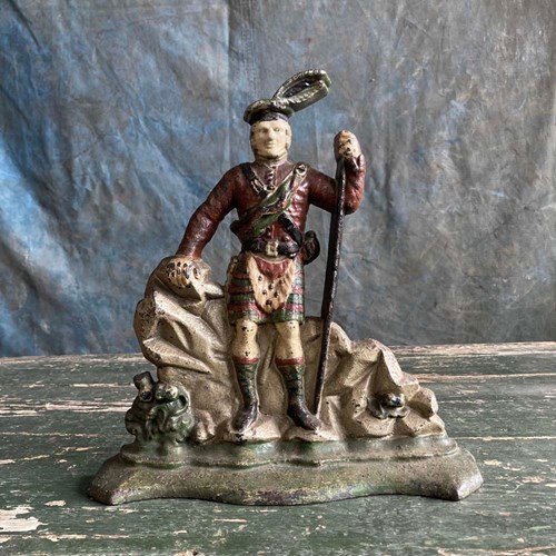 Victorian Scottish Highlander Doorstop