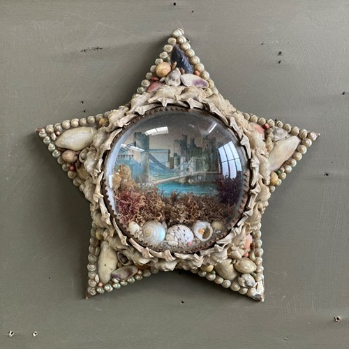 Antique Sailor's Shell Valentine - 'Castle'