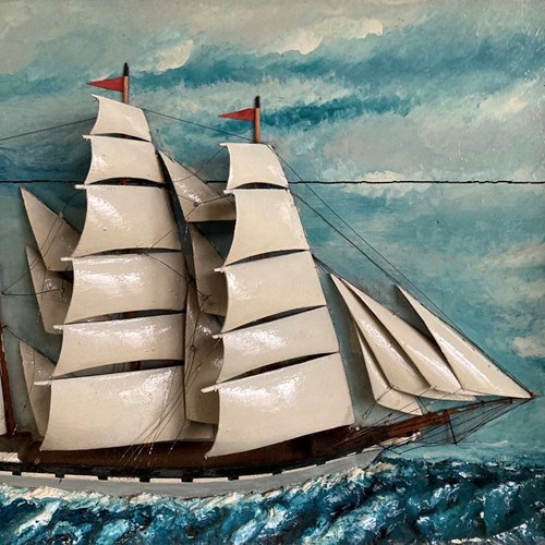 Antique Ship Diorama - 'Clipper'