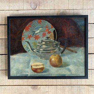 19Th C. Aesthetic Oil Painting - 'F...