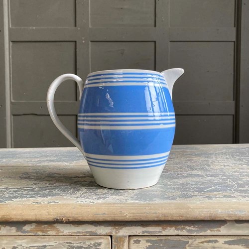 Antique Mochaware Jug - #2 (Four Pints)