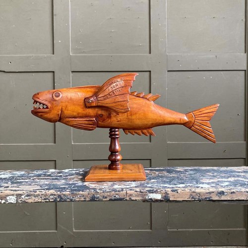 Carved Wood Pitcairn Fish - Fred Christian
