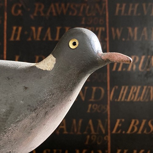 Vintage Decoy Wood Pigeon