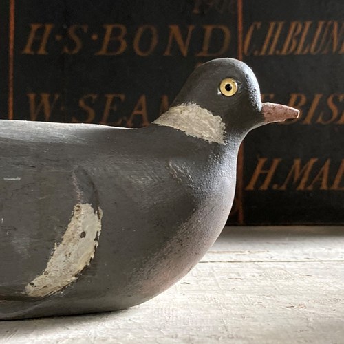 Vintage Decoy Wood Pigeon