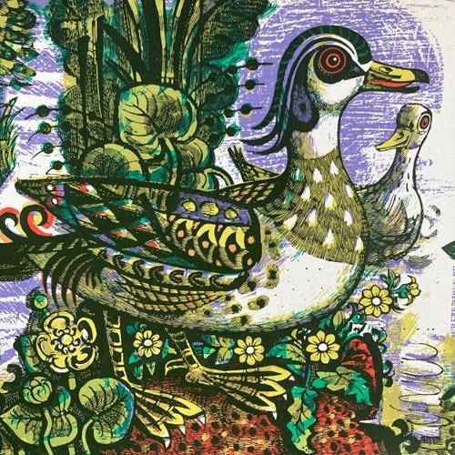 Laurence Scarfe (1914–1993) Screenprint - 'Wood Duck'