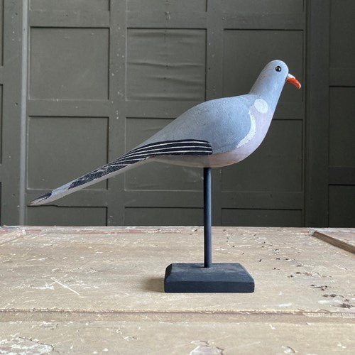 Vintage Wood Pigeon Decoy - #2