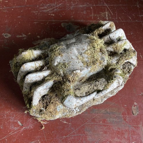 Carved Granite Crab Sculpture