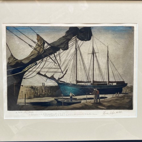 Edward Bouverie Hoyton (1900–1988) Etching - 'Kathleen And May'