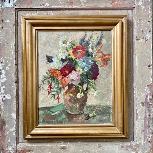 Garlick Barnes (1891–1987) - Floral Still Life Oil Painting