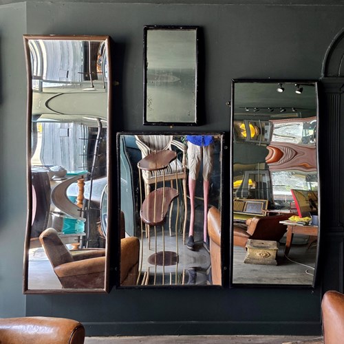 Rare Original Set Of Glass Circus Mirrors