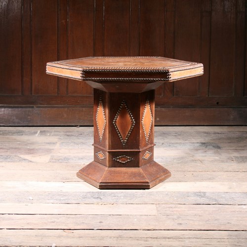 Leather Side Or Centre Table