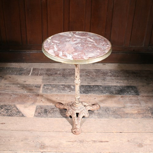 Cast Iron & Marble Bistro Table