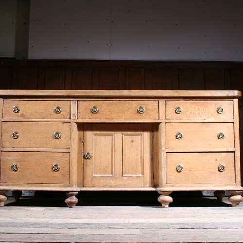 Large 19Th Century Dresser Base