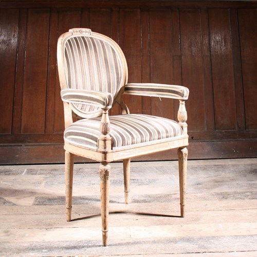 Antique Armchair In Original Paint