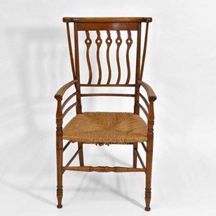 English Arts & Crafts Quaint Rush S...