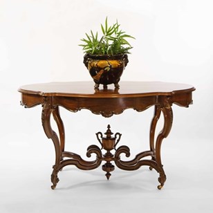 Beautiful 19Th Century Rosewood Roc...