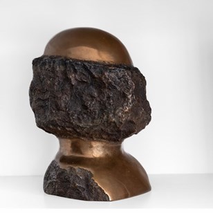 Bronze Abstract Head By Wolf Bröll ...