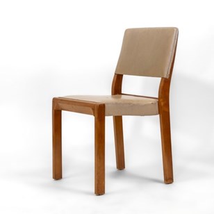 Alvar Aalto Birch & Leather Chair 6...