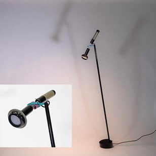 Postmodern Black Grip Floor Lamp By...