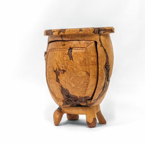 Pierre Decorse Organic Sculptural Burr Olive Wood Cabinet Eclecticism 2003