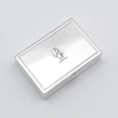 Sebastian Garrard Sterling Silver Knight Trinket Box Garrard & Co London 1931