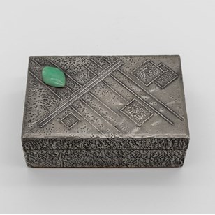 Art Deco /Arts & Crafts Pewter Box ...