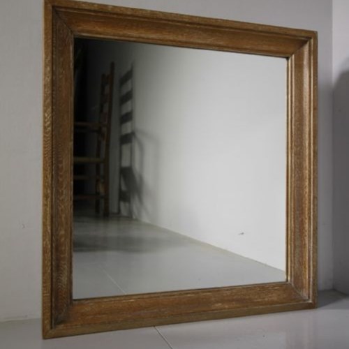 Heals Large 1920’S Oak Wall Mirror – Labelled