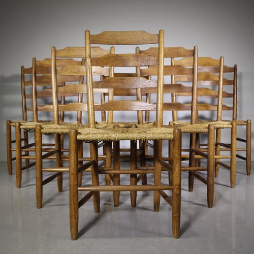 Rare Set Of Eight 1930’S Dicon Nance Dining Chairs – St.Ives Studio