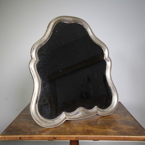 Silver Gilt 19Th Century Antique Mirror
