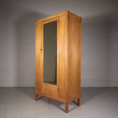 Edwardian Heals Antique Oak Letchworth Wardrobe