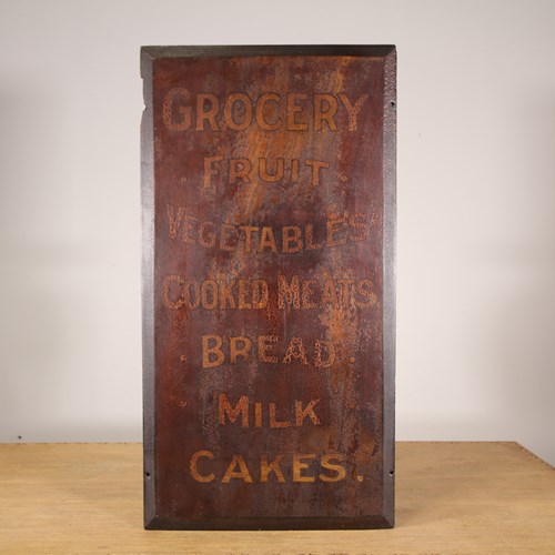 Rare 19Th Century English Antique Grocery Sign – All Original 